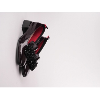 EPICA mokasíny bordo se zdobením