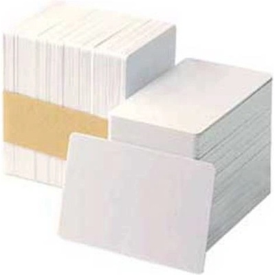 Zebra Premier (PVC) Blank White Cards,Card, 30 mil,500ks 104523-111