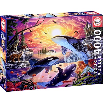 Educa Пъзел Educa от 4000 части - Косатки и вълци (EDU20259)
