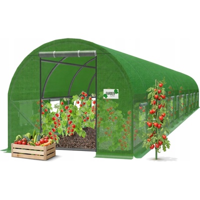 Garden Line Záhradný fóliovník 10 x 4 x 2 m 10-segmentový zelený UV4 CH-TUN8009