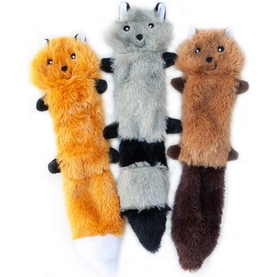 ZippyPaws Skinny Peltz 3 plyšová zvířátka Small