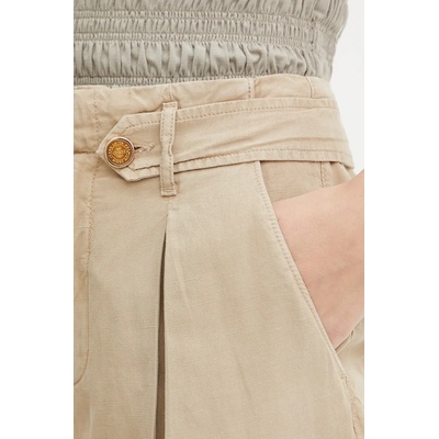 Guess Къс панталон с лен Guess SHAYE (W5GD1J.WG8N0)