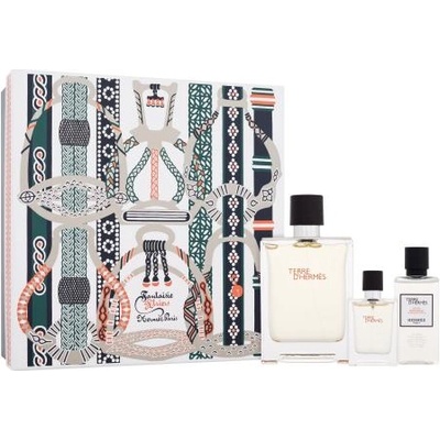 Hermès Terre d´Hermès подаръчен комплект: EDT 100 + 12, 5ml EDT + 40ml афтършейв за мъже