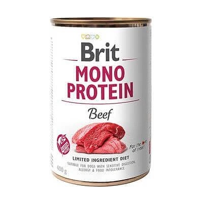 Brit Консервирана храна за кучета brit mono protein beef - със 78% прясно телешко месо 0.400 кг