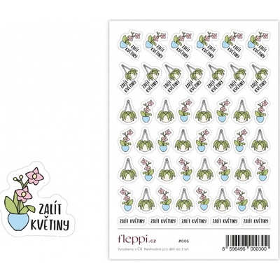 Fleppi Samolepky - Zalít květiny (nová verze)
