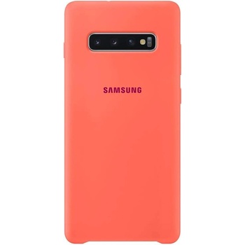 Samsung Silicone Cover Case EF-PG975TH - оригинален силиконов кейс за Samsung Galaxy S10 Plus (розов)