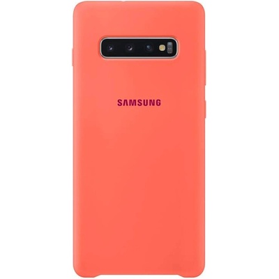 Samsung Silicone Cover Case EF-PG975TH - оригинален силиконов кейс за Samsung Galaxy S10 Plus (розов)