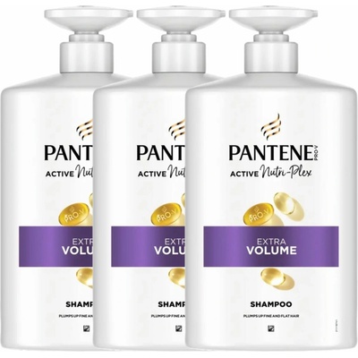 Pantene Pro-V Extra Volume Šampón na spľasnuté vlasy 3 x 1000ml