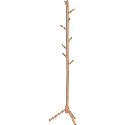 ČistéDřevo Dřevěný stojanový věšák 175 cm - přírodní – Hledejceny.cz