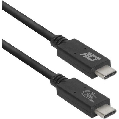Кабел USB-C - USB-C, 1 м / USB4, 20Gbps, 240W, сертифициран USB-IF (AC7431)