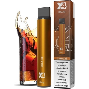 X4 Bar Cola ICE 20 mg 600 poťahov 1 ks