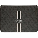 Tašky a batohy na notebooky Guess PU 4G Printed Stripes Computer Sleeve 16" Black GUCS16P4RPSK