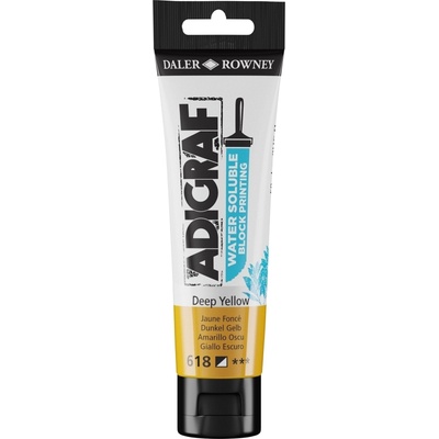 Daler Rowney Adigraf Block Printing Water Soluble Colour Боя за линогравюра Deep Yellow 59 ml (185059618)