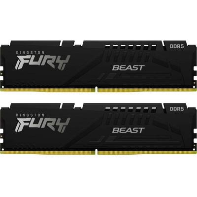 Памет за настолен компютър Kingston 16GB 6000MT/s DDR5 CL30 DIMM (Kit of 2) FURY Beast Black EXPO (KF560C30BBEK2-16)