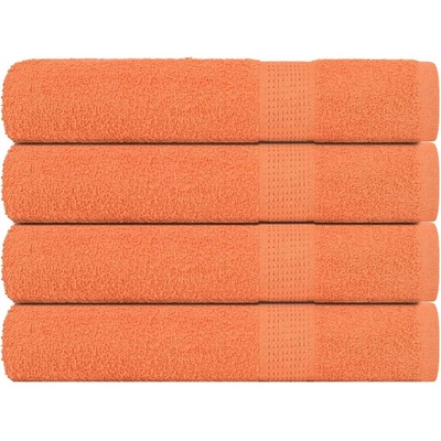 vidaXL Кърпи за сауна FROGN 4 бр. оранжеви 80x200 см 360 г/м2 (136912)