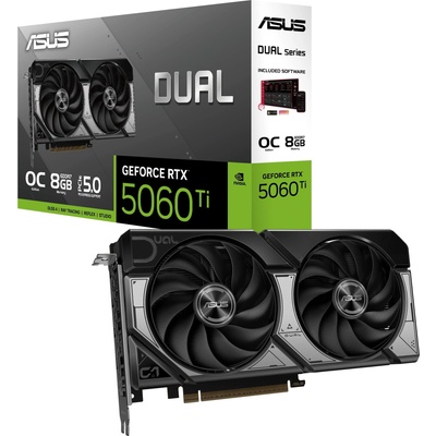 ASUS GeForce RTX 5060 Ti Dual OC 8GB GDDR7 128bit (DUAL-RTX5060TI-O8G/90YV0MP2-M0NA00)