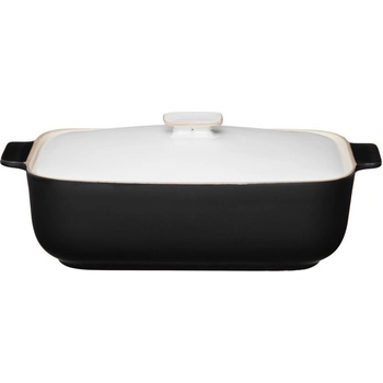 Maku Kitchen Life Керамична тава с капак - черна 2 л. 31 х 18 см (tb maku 270540)