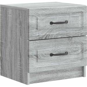 vidaXL Нощен шкаф Сива сонома 43 x 34, 5 x 44, 5 см Инженерна дървесина (895687)