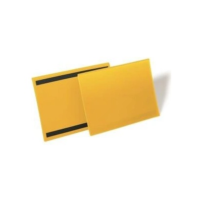 DURABLE Magnetické vrecko na dokumenty 297x210mm na šírku 50ks žlté