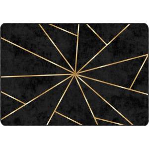 Pure Line Home Килим MARSA Геометрична абстракция Black & Gold