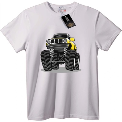 NOONEBRAND Тениска Чудовищен Камион - L, White