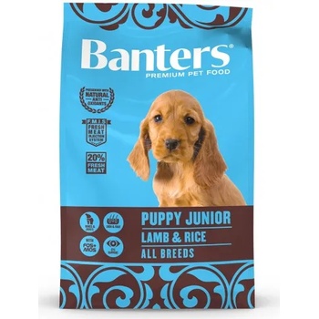 VISAN BANTERS Dog Puppy Junior Lamb & Rice All Breeds - Храна за подрастващи кученца от всички породи до 1 година, с агне и ориз - Испания 15 кг