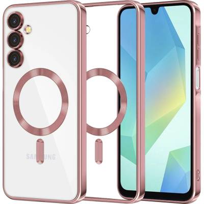 Techsuit Калъф за Samsung Galaxy A16 4G / A16 5G - Luxury Crystal MagSafe - Розов