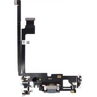 Flex kábel nabíjania Iphone 12 Pro Max - nabíjací konektor, mikrofón Farba: čierna-šedá