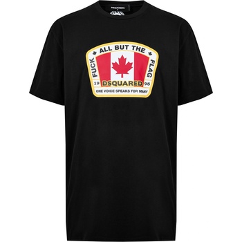 Dsquared2 Canada Flag Printed Tee - Black
