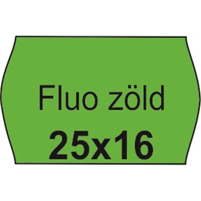 Ленти за ценообразуване, 25x16 FLUO зелени 5998377100254 (5998377100254)