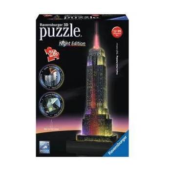 Ravensburger 3D Пъзел Ravensburger светещ 216 елемента, Емпайър Стейт Билдинг Ню Йорк, 706611