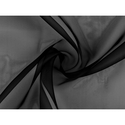 Organza s leskem Varianta: 9 černá, Balení: 1 m