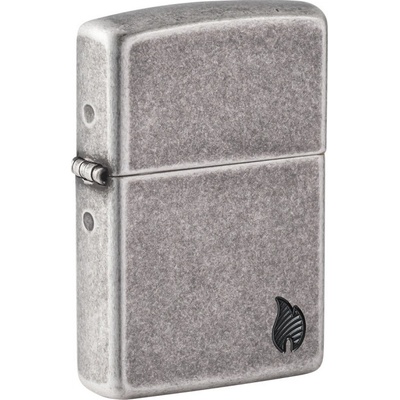 Zippo Armor Antique Silver Flame