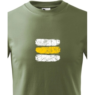 Canvas dětské tričko turistická značka žlutá Military 69 2079