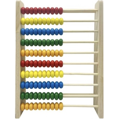 Petr Sury dřevěné počítadlo 100 kuliček 20 × 27 cm – Zboží Mobilmania