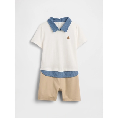 GAP Baby overal Brannan Bear Biela