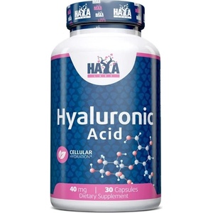 Haya Labs Hyaluronic Acid, 40 mg, 30 капсули, Haya Labs (14881)