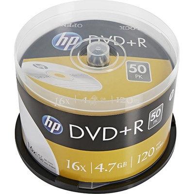 HP dre00026 празен dvd диск 4, 7 gb dvd+r 50 броя (hp1650+cake)