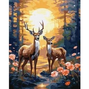 Ideyka Painting by numbers 40x50 cm KHO6602 Graceful deer AP0113