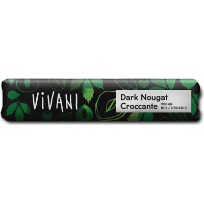 Vivani TMAVÁ NUGÁTOVÁ BIO TYČINKA S OŘÍŠKY 35 G
