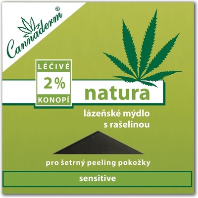 Cannaderm Natura lázeňské mýdlo 80 g