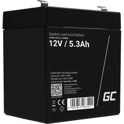 Green Cell 12V 5.3Ah AGM45
