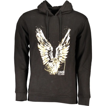 Roberto Cavalli Мъжки суичър с цип cavalli class, Цвят Черен (rxt65dcf062_ne05051)