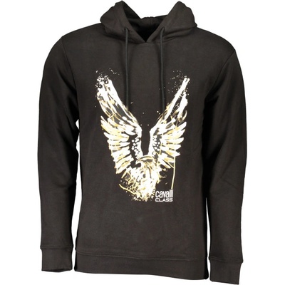Roberto Cavalli Мъжки суичър с цип cavalli class, Цвят Черен (rxt65dcf062_ne05051)