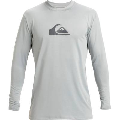 Quiksilver Мъжка плажна тениска от ликра Quiksilver Everyday Surf Tee L/S Lycra - Quarry (050-1595-0712)