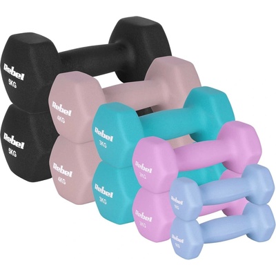 Rebel RBA-2330-S5 Sada litinových HEX činek s neoprenem 30 kg