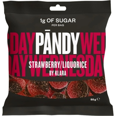 Pandy Strawberry/Liquorice jahoda/lékořice 50 g