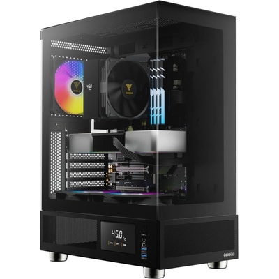 Ion Computers Геймърски компютър ION ATLAS E1 с процесор AMD Ryzen 5 5600X, видео карта GeForce RTX 5060 8GB GDDR7, RAM памет 16GB(2x8GB) DDR4 3200MHz, SSD 1TB NVMe PCIe Gen4 (c003454)