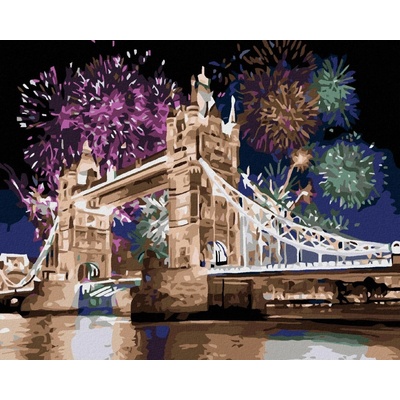 zuty Malování podle čísel Tower Bridge 50 x 40 cm vypnuté plátno na rám