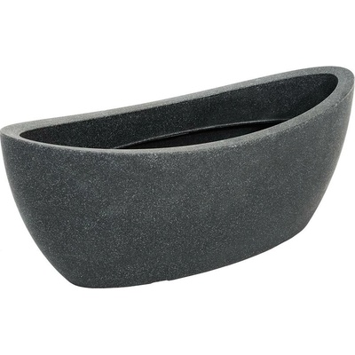 Scheurich Žardinka WAVE GLOBE OVAL Black-Granite 23 x 42/58 cm